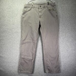 Mott & Bow Jeans Mens 36x32 Gray Straight Stretch Denim Mid Rise Casual Pants
